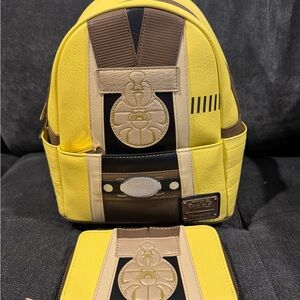 Loungefly 2022 Star Wars Luke Skywalker Medal Ceremony Mini Backpack & Wallet
